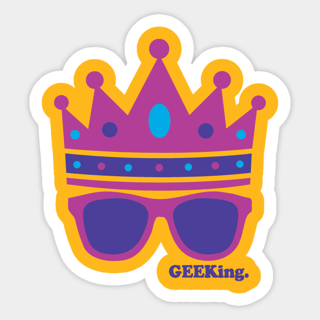 Triple Crown & Specs (Purple, Teal, Laker Blue) Sticker by GEEKing Official